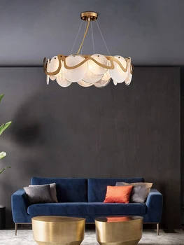 Construi un cămin Art Deco E14 Schimbătoare Becuri LED Plafon Candelabru de Iluminat Lustre Lampă de Agățat Para Sala Estar Pentru Camera de zi