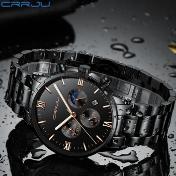 CRRJU Mens Ceasuri de Top de Brand de Moda de Lux Ceas Barbati Sport Impermeabil Cronograf Bărbați Ceas Masculin Ceas Relogio Masculino