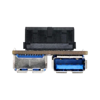 CY Xiwai Dual USB 3.0 UN Tip de sex Feminin pentru Placa de baza 20/19 Caseta Pin Header Slot Adaptor PCBA Plat Tip