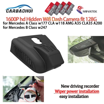 DVR auto cu wifi Video Recorder Dash Cam Camera pentru Mercedes a Class w177 CIA w118 AMG A35 CLA35 A200 pentru Mercedes B Class w247