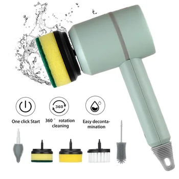 Electric Perie De Curățare Reîncărcabilă De Spălat Vase Brushs Profesionale Baie Epurator De Bucătărie, Cadă De Baie Fără Fir Curățenia Instrument