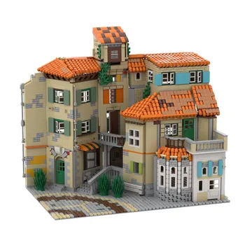 Eske Kouri Stil Italian Arhitectura Apartament Casa de locuit Construirea de Blocuri Modulare Model Cărămizi Jucării MOC Copii Cadou