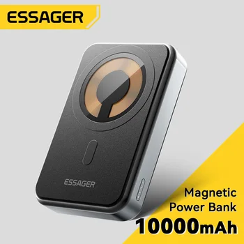 ESSAGER PD 20W Power Bank 10000mAh Magnetic Încărcătoare Wireless Pentru iPhone 13 12 11 Pro Max Portabil Baterie Externă PoverBank