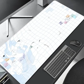 Fată albă Mouse Pad Laptop Mic Fata Gamer Mausepad 2023 Model Nou, Livrare Gratuita Led-uri Anime Personalizate Xxl Mare Non-alunecare de Birou Mat