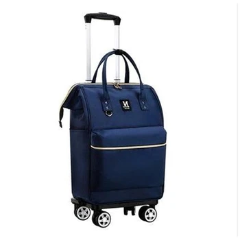 Femeile cărucior Rucsaci transporta pe bagaje saci de Călătorie Carucior Saci de călătorie bagaje pe roți Oxford Rulare cu Roți Rucsac