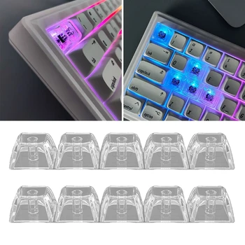 Gaming Keyboard 20buc XDA 1U 1X Strat Transparent de Cristal Gol cu iluminare Taste pentru Tastatură Mecanică DIY