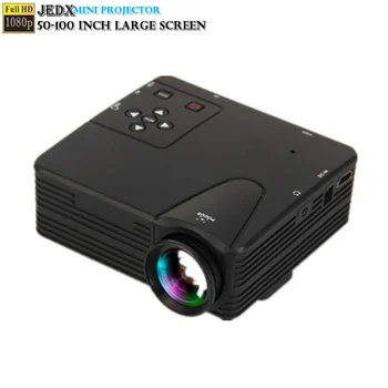 H80 LED Mini Proiector 320x240PPI Suport HD 1080P HDMI-USB Compatibil Audio Portabile, Home Theater Media Player Video de 50 de 100inch