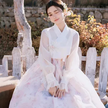 Hanbok Haine Femei Costum Tradițional coreean Rochie Modernizat Îmbunătățit coreean Curtea Național de Dans Cosplay Rochii Hanbok 한복