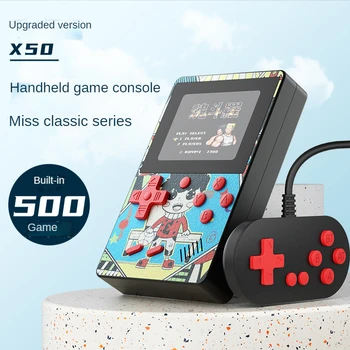 HEYSTOP 500 ÎN 1 Retro Macaron Joc Consola HandheldGame Portabil de Buzunar, Consola de jocuri Mini Player Portabil pentru Copii Cadouri