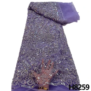 HFX Rochie de Seară de Lux 2023 Înaltă Calitate, Brodate dantelă franțuzească tesatura din Africa Sequin tul cu margele dantelă tesatura cusute