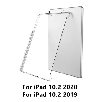 iPad 10.2 Cazul în 2019, cu Creion Slot Silicon TPU Capacul din Spate pentru iPad 9.7 Aer 3/2/1 Pro 10.5 Compatibil cu Smart Keyboard