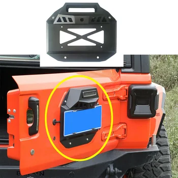 Lantsun JL1273 hayon înmatriculare suport pentru Jeep wrangler JL suportul pentru plăcuța de înmatriculare cu camera hole