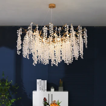 LED Candelabru de Cristal de Lux Moderne de Decorare Camera de zi Lampa Bucătărie Sufragerie Camera de zi Sala de Interior Candelabru