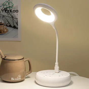 LED Lampa de Birou Dormitor Lumină de Lectură Mini Pliabil Lampă de Masă USB Direct Plug Portabil Lampa de Noapte Student Dormitor Lampă de Noptieră