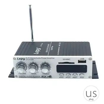 Lepy A7 USB Mini Super Bass Stereo Amplificator Auto 2 Canale USB, DVD, CD FM MP3 Player-ul Audio