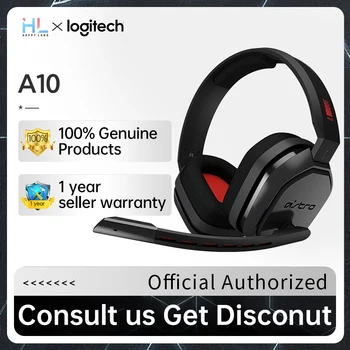Logitech Astro A10 Căști ESports Gaming Cu microfon Recomandat joc pe calculator, căști Pentru PC, PS4 căști Pentru PC, Laptop
