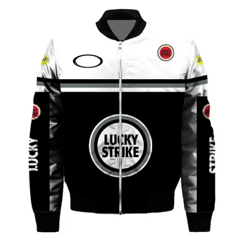 Lucky Strike Jacheta de Curse 1990 Vintage RARE 34 Kevin Schwantz Costum de Curse Replica Jersey Grand Prix MOTO Bărbați Supradimensionate Sus
