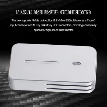 M. 2 NVME/unitati solid state SSD Cazul M. 2 NVMe Metal Solid state Drive Caz M pentru B&MKey/B pentru B&MKey Solid state Drive Cabina pentru 2230 SSD