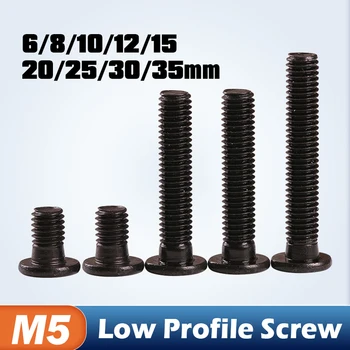 M5 Profil Scăzut Șuruburi M5*6/8/10/12/15/20/25/30mm culoare negru M5 Profil Scăzut Șuruburi Imprimantă 3D Piese