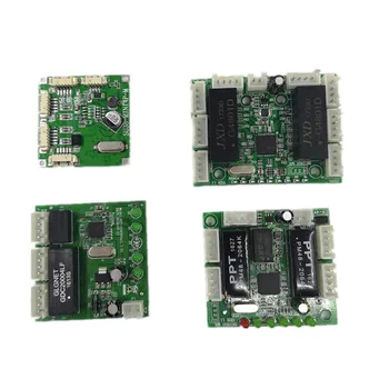 mini modul design ethernet placa de circuit switch ethernet modulul 10/100mbps 3/4/5/8 port PCBA bord OEM Placa de baza