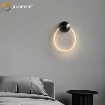 Minimalist Modern, LED lampă de perete de decorare dormitor camera de zi iluminat creative linie circulară lampă de perete