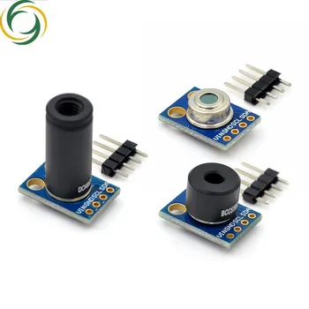 MLX90614ESF-DCI Modulului Senzorului de MLX90614 Infraroșu, Senzori de Temperatură GY-906-DCI IIC Conector Distanță Lungă Electronice DIY PCB