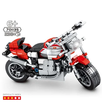 Modern Motocicleta Tehnice Bloc Guzzi V10 Centauro Sport Vehicul Cu Motor Model Aburi Cărămizi Jucarii Educative Colectie
