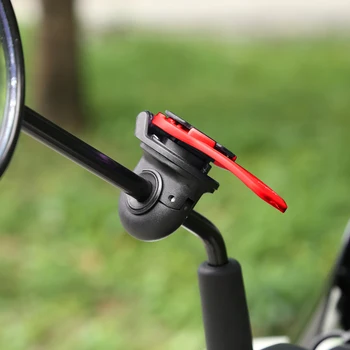 Motocicleta Oglindă Muntele rezistent la Șocuri Vedere din Spate consola de Montare cu Eliberare Rapidă Clip Biciclete Suport de Telefon pentru Navigare Ciclism