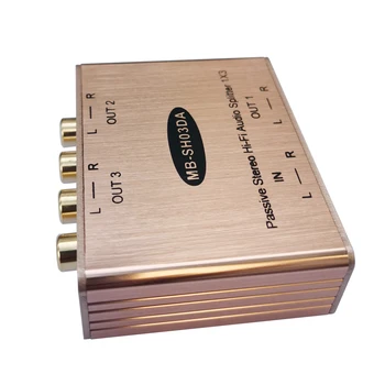 MuxBOXS Pasiv Stereo HiFi Audio Izolate Splitter Amplificator Analog RCA Semnal AV Distribuitor Unu La Trei