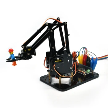New sosire Keyestudio Robot Car kit-ul cu Micro:bit placa Braț de robot Kit de Învățare