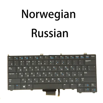 Norvegiană rusă Tastatura Pentru Dell Latitude E7240 E7440, 0WGPHY 06VDMV NSK-LDABC PK130VM1B17 PK130VM1B06 cu iluminare din spate, Nu Pointer