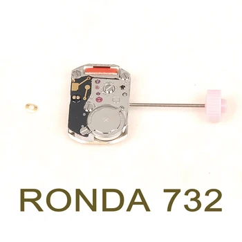 Nou Original RONDA 732 1032 Cuarț Circulație 2 maini Uita-te la Repararea Mișcarea Piese