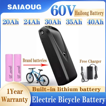 Original Hailong Ebike Baterie 60V 40Ah pentru Biciclete Electrice 500W-3000W 18650 Baterie Litiu Biciclete Electrice 48V 50 Acumulatorul