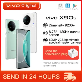 Original VIVO X90s 5G Telefon Mobil 6.78 Inch AMOLED Dimensity 9200 Plus Octa Core 120W SuperFlash Taxa 50M Triplă Camera NFC