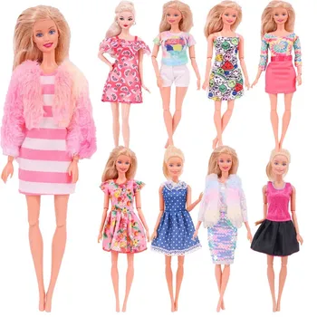 Papusa Rochie de 11.8 inch Moda Florale Mici Pentru Barbie Accesorii de Îmbrăcăminte 30CM Doll Dress Party Fata Frumoasa de Ziua lui Cadou