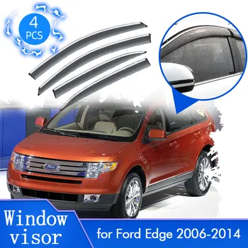 Partea auto Windowa Viziere pentru Ford Edge 2006~2014 Accesorii Deflectoare Copertine Paznici Ploaie Soare Protector Capac Ornamental de Parbriz