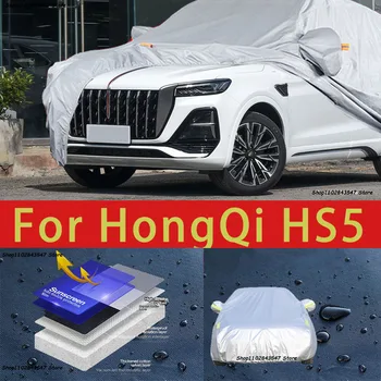 Pentru HongQi HS5 în aer liber Protecție Completă Masina Acoperă stratul de Zăpadă Parasolar rezistent la apa Praf de Exterior accesorii Auto