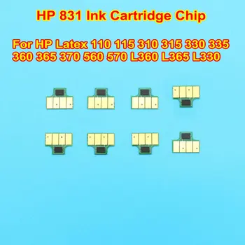 Pentru HP 831 Un Moment dat Utilizate Cip de Unică folosință Cartuș de Cerneală Ic Pentru HP Latex 110 310 315 330 335 360 365 370 560 570 L360 L365 L330