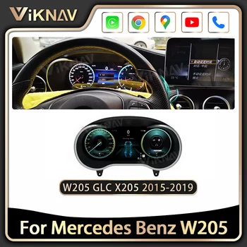 Pentru Mercedes Benz C W205 GLC X205 2015-2019 Digital de Bord Masina a Afișa tabloul de Bord Instrument de Viteză Metru de Ecran Multimedia GPS