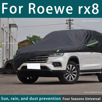 Pentru Roewe RX8 210T Complet de Huse Auto Exterioare de Soare Uv Protectie Praf, Ploaie, Zăpadă de Protecție Capac Mașină Automată Capac Negru