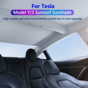 Pentru Tesla Model 3 Y 2021-2023 Nou Upgrade De Gheață Pânză Catarama Umbrele De Soare Acoperiș De Sticlă Parasolar Fata-Spate, Trapa Luminator