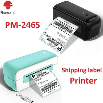 Phomemo PM246S Adresa Imprimantă de Etichete 4x6 Inch Logistic Phomemo PM-246S Termice de Transport maritim Pachet Label Maker se potrivesc Mac și Windows