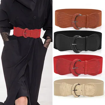 Plus dimensiune curea largă de mare cummerbunds corset curele pentru femei rochie haina de moda elastic de designer de înaltă calitate negru centura de sex feminin