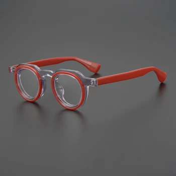 Pur Manual acetat cadru potrivit pentru barbati brand conceput optice ochelari pentru lectură miopie ochelari baza de prescriptie medicala pentru femei
