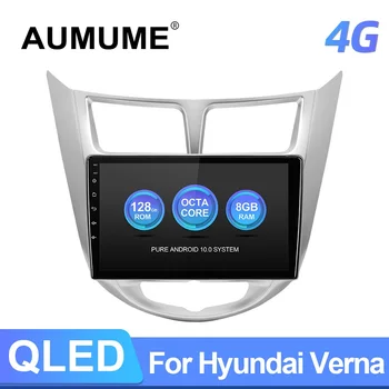 QLED Android 10 Radio Auto Pentru Hyundai/Solaris/Verna Accent 2017 - GPS Multimedia Video Player Stereo Sistemul Carplay 4G Nu 2din