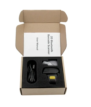 RZ R2 Portabil Portabil 2D Bluetooth Inel Scanner de coduri de Bare de Scanare de Cod QR Cititor de coduri de Bare