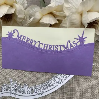 Scrisoare de crăciun benzi de debitat Metal Moare Șabloane Pentru DIY Scrapbooking Decorative Artizanale Mor de Tăiere Șablon Mucegai