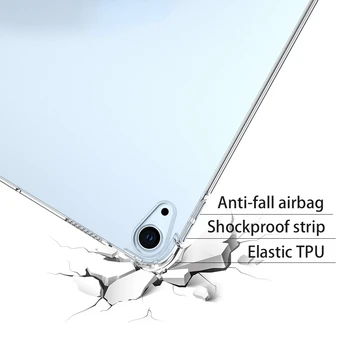 Silicon de Caz Pentru Apple iPad Air 4 5 10.9 7-8-9-a Generație 10.2 Flexibil Bara Clar Transparent Capacul din Spate