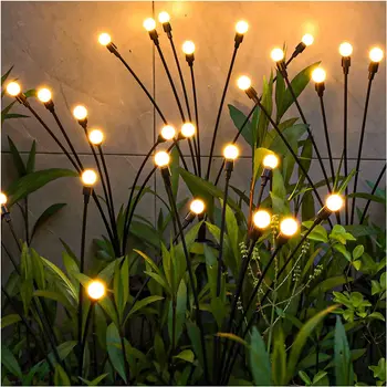 Solar Lumina LED-uri în aer liber, Decoratiuni de Gradina Peisaj Lumini de Artificii Firefly Gazon Lămpi Casă de Țară Terasă Balcon Decor Lampa