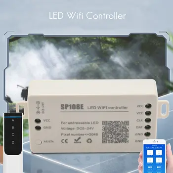 SP108E LED-uri Wifi Magic Controller WS2812B WS2813 Etc Benzi cu LED-uri Modulul de Lumină APP Inteligent de Control Wireless IOS 10/Android 4.4 DC5-24V